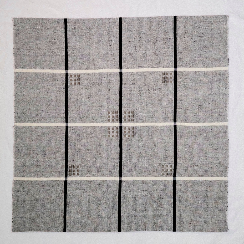 "Kaffeduk" Table Square in Cotton and Linen - Nuit